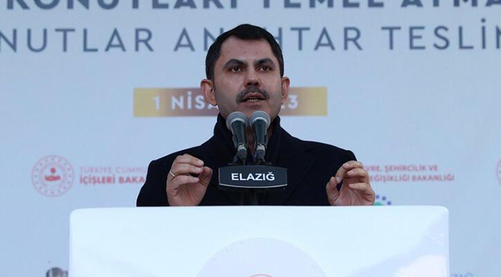 Bakan Kurum: Yarın değil hemen şimdi diyerek konutlarımızı yapmaya başlıyoruz