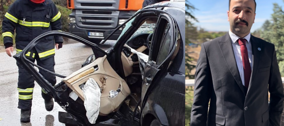 ATA PARTİSİ GENEL BAŞKANI KAZA GEÇİRDİ.