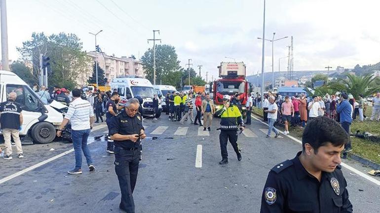 Samsun'da kamyon ile öğrenci servisi çarpıştı: 1 ölü, 4 yaralı