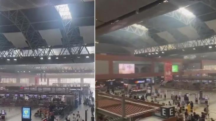 Sabiha Gökçen Havalimanı’ndaki duman panik yarattı