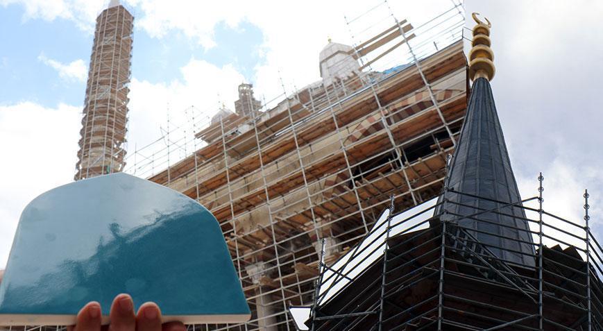 Her minare için 16 adet! Selimiye Camisi’nin kaybolan mavi çinileri yeniden üretildi