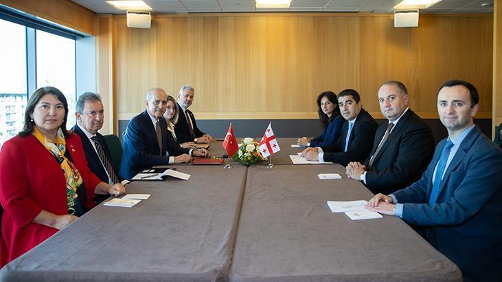 TBMM Başkanı Kurtulmuş, Gürcistan ve Estonyalı mevkidaşlarıyla görüştü