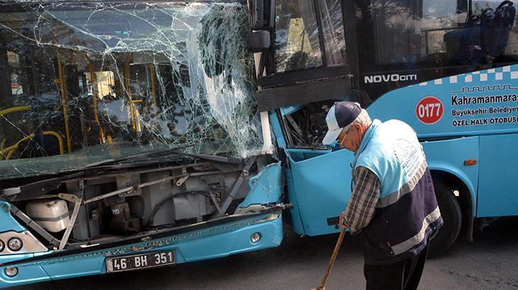 İki halk otobüsü çarpıştı! Çok sayıda yaralı var