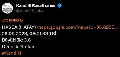 Son dakika... Hatay saat 08.01'de sallandı! AFAD'dan açıklama