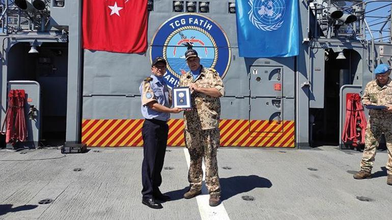 MSB paylaştı! BM'den Lübnan'da görevli Fatih Fırkateyni'ne ziyaret