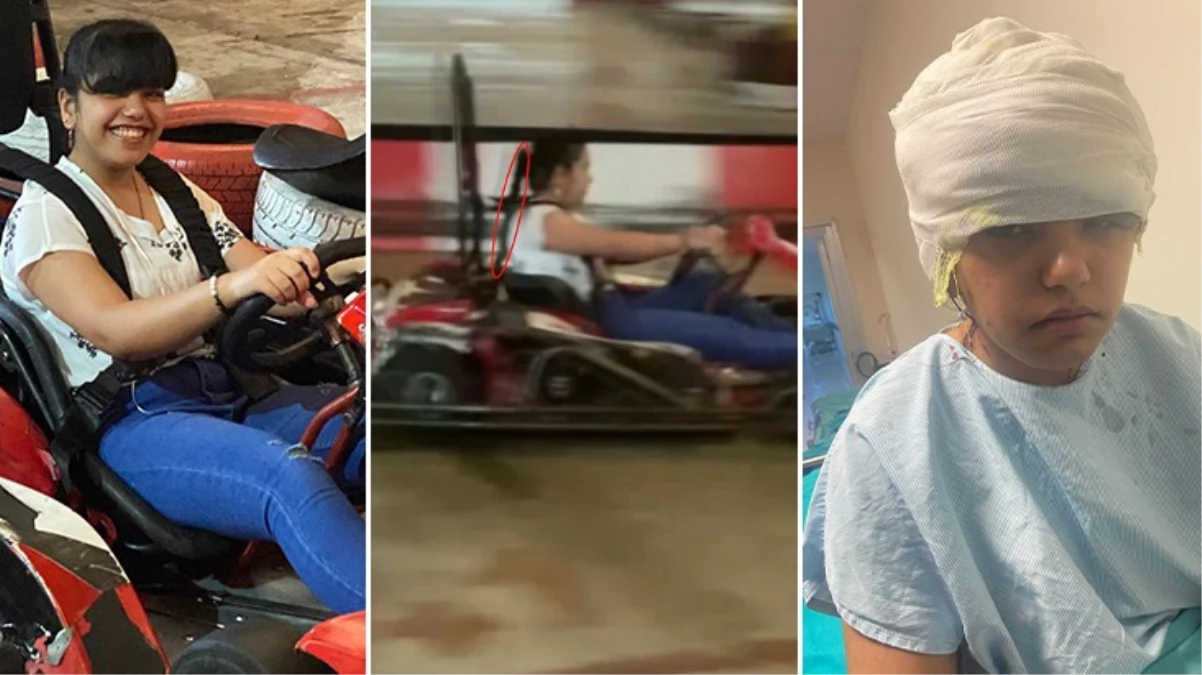 Go-kart’ta saçı tekerleğe dolanan genç kız ölümden döndü
