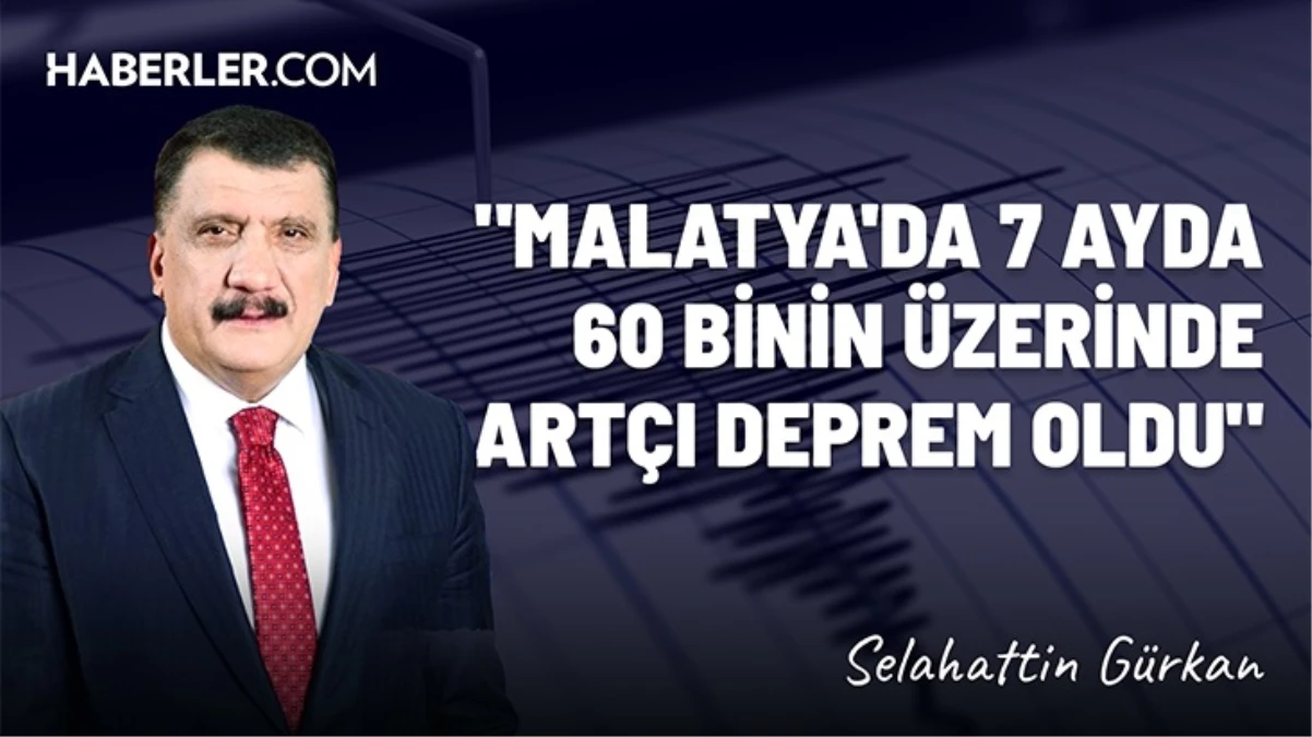 Malatya Büyükşehir Belediye Başkanı Selahattin Gürkan: 7 ayda 60 binin üzerinde artçı deprem meydana geldi