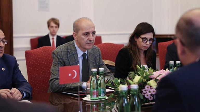 TBMM Başkanı Kurtulmuş, Çekya'da Marketa Pekarova Adamova ile görüştü