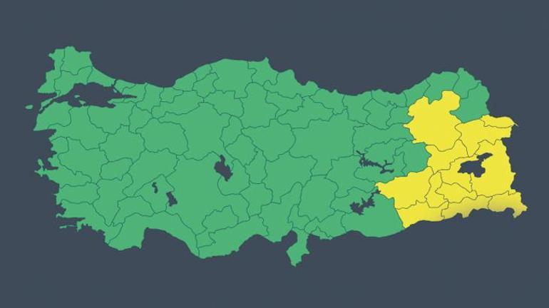 Meteoroloji'den sarı kodlu gök gürültülü yağış ve rüzgar uyarısı! 12 ile dikkat