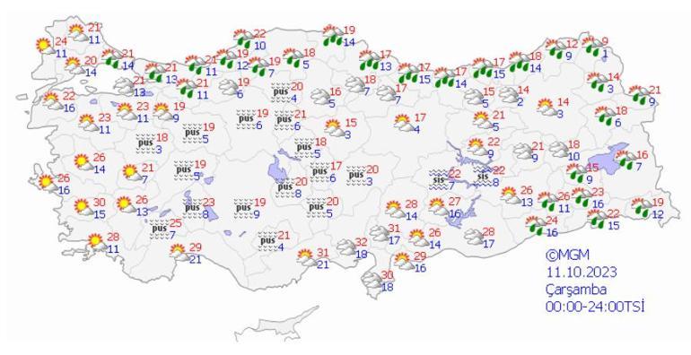 Meteoroloji'den sarı kodlu gök gürültülü yağış ve rüzgar uyarısı! 12 ile dikkat