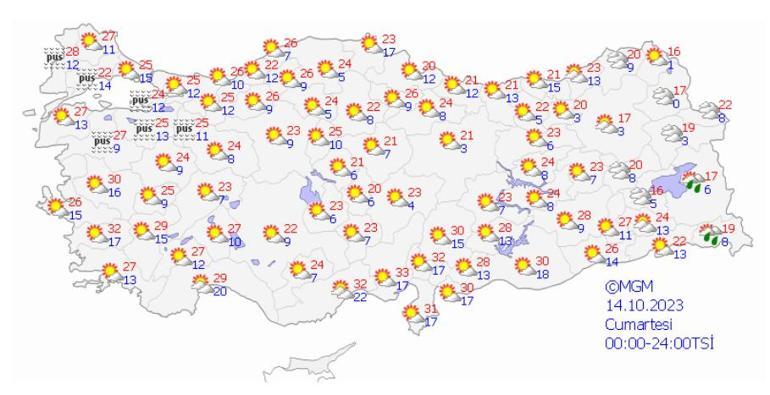 Meteoroloji'den sarı kodlu gök gürültülü yağış ve rüzgar uyarısı! 12 ile dikkat