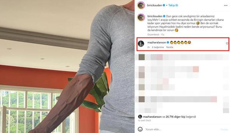 Kaslarıyla olay olan Biricik Suden: Hayalinizdeki kadını neden bende arıyorsunuz?