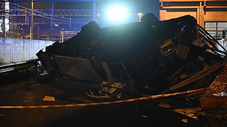 İtalya'da facia: Otobüs üst geçitten düştü, çıkan yangında 21 turist öldü