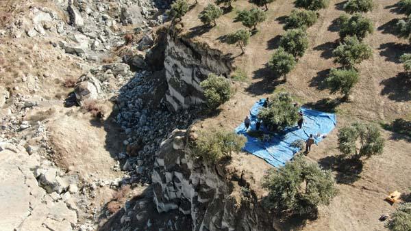 Fay ikiye böldü, tedirgin eden hasat başladı: Korkuyorum, aşağısı görünmüyor