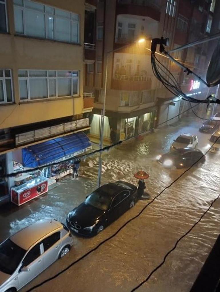 Meteoroloji'nin uyarılarının ardından Ordu'da sağanak yağış etkili oldu