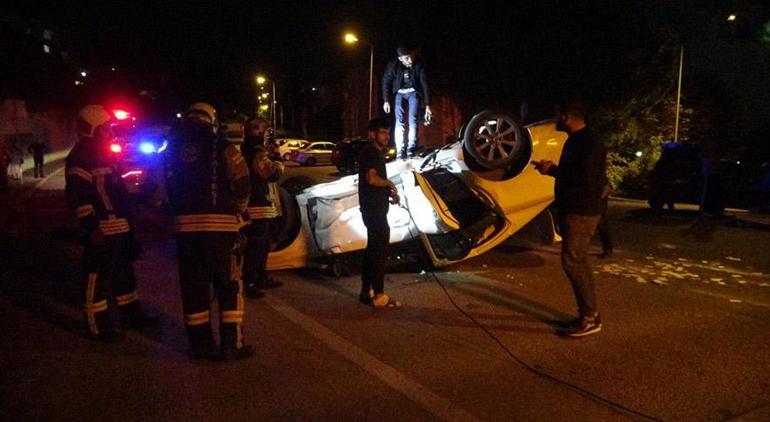 Kaza yapan eşinin yanına gidiyordu, kaza yaptı! 5 yaralı var