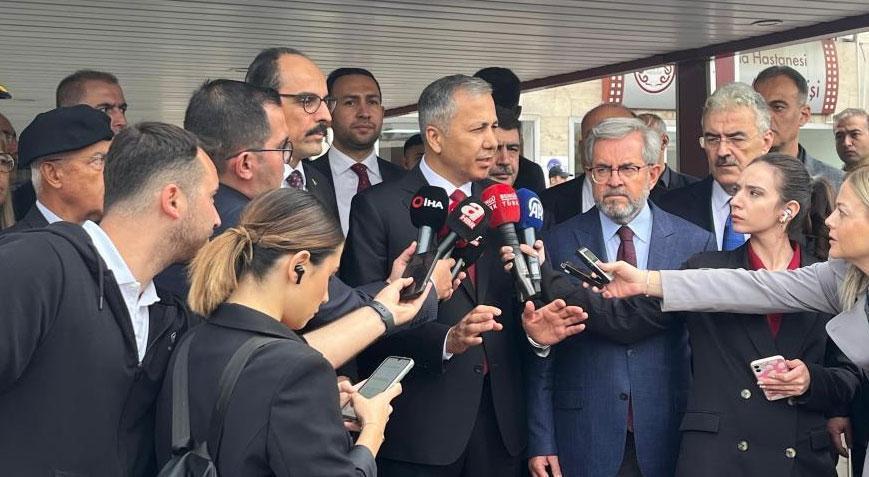 İçişleri’ne saldırı girişimi! Yerlikaya ve MİT Başkanı Kalın’dan yaralı polislere ziyaret