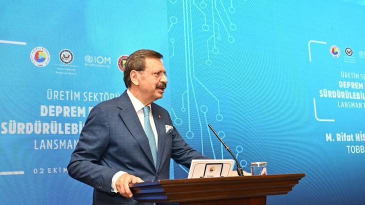 TOBB Başkanı Hisarcıklıoğlu: Sanayi için bir yol haritası oluşturulacak