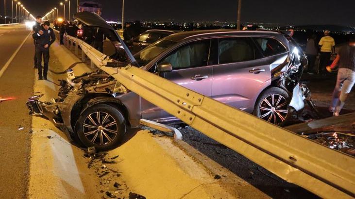 7 araç birbirine girdi, ortalık savaş alanına döndü