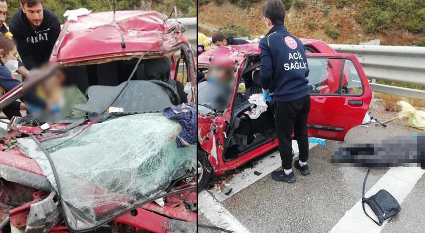 Katliam gibi kaza! Otomobil TIR’a çarptı: 4 ölü, 1 yaralı