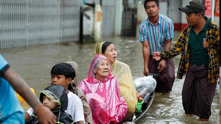 Myanmar’daki selde 27 bin 302 kişi barınağa yerleştirildi