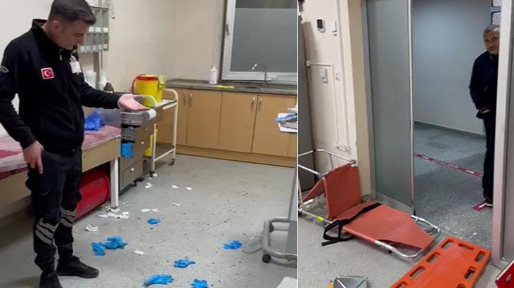 Eline dikiş atmak isteyen sağlıkçılara saldırdı, acili birbirine kattı!