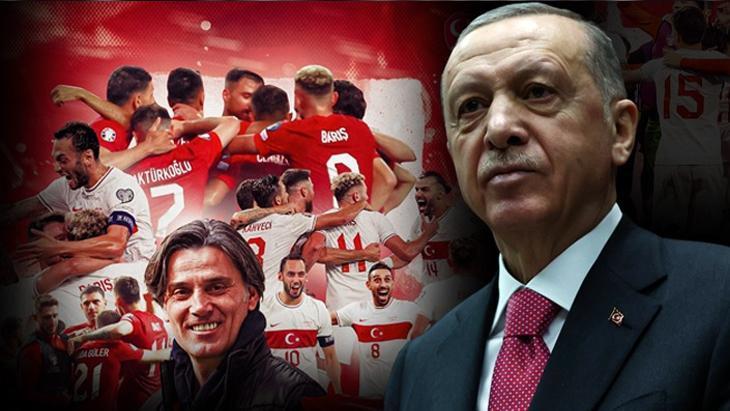 Cumhurbaşkanı Erdoğan’dan EURO 2024’ü garantileyen A Milli Futbol Takımı’na tebrik!