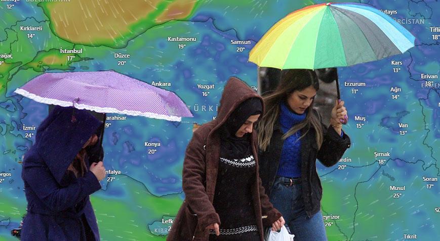 Yurdun tamamında etkili olacak! Meteoroloji gün verip uyardı: Sağanak, kar, toz taşımı geliyor