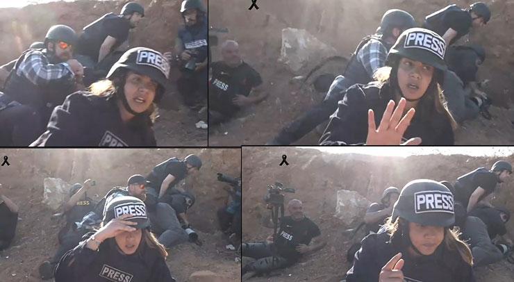 Canlı yayında gazetecilerin yakınına roket! Fulya Öztürk: Çevremizde dumanlar yükseliyor