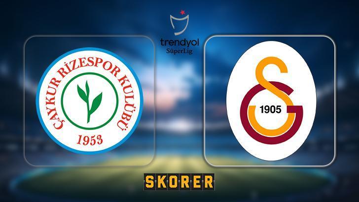 CANLI ANLATIM | Rizespor – Galatasaray