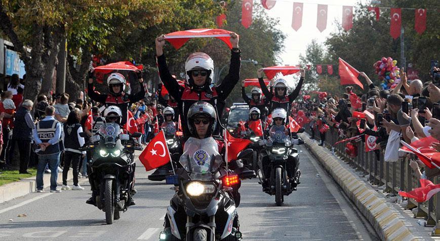 Trakya’da 29 Ekim coşkusu Cumhuriyet’in 100’üncü yıl coşkusu