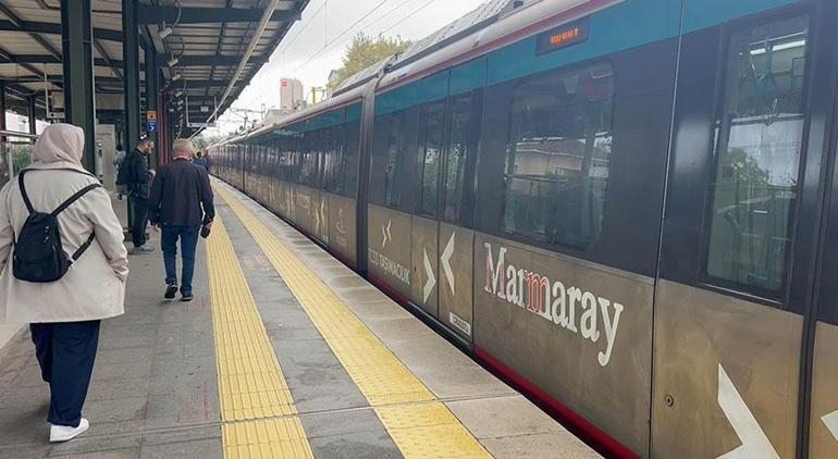 Marmaray'da bir kadın raylarının üzerine düştü!