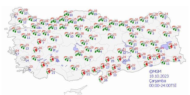 Yurdun tamamında etkili olacak! Meteoroloji gün verip uyardı: Sağanak, kar, toz taşımı geliyor