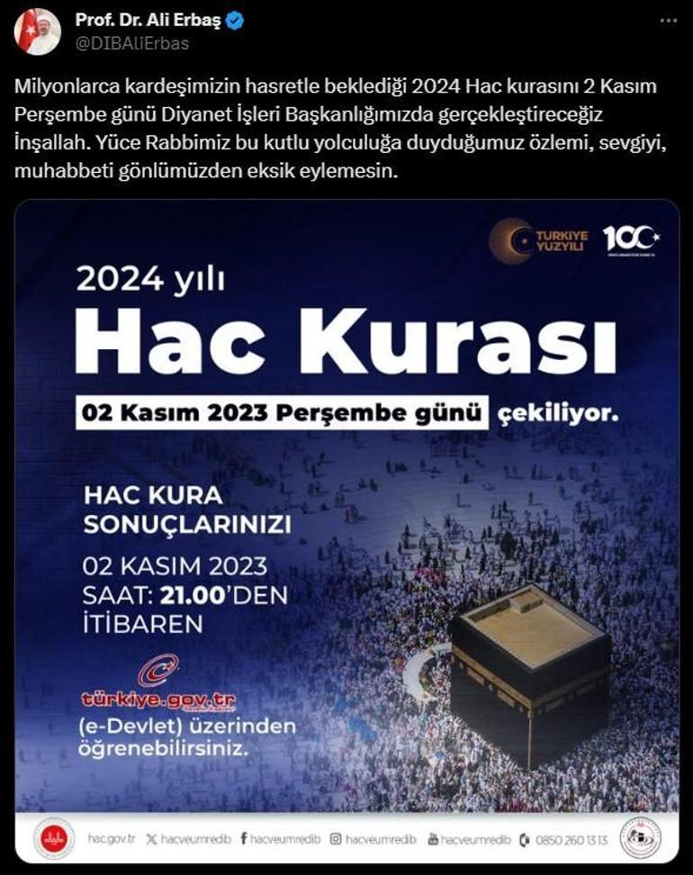 Hac kuralarının açıklanacağı tarih belli oldu! e-Devlet'ten duyurulacak