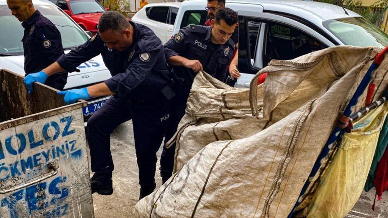 Evden gelen sesler ortalığı karıştırdı! Polis çöp konteynerlerini didik didik aradı