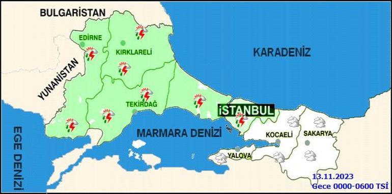 Son dakika... Meteoroloji yeniden alarm verdi! İstanbul dahil bu saatlere dikkat