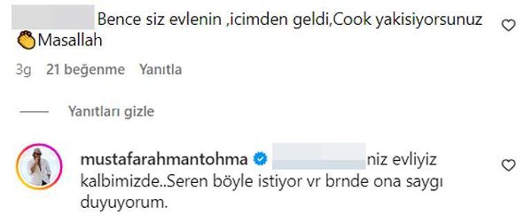 Mustafa Rahman Tohma'dan evlilik cevabı: Seren böyle istiyor, ben de ona saygı duyuyorum!