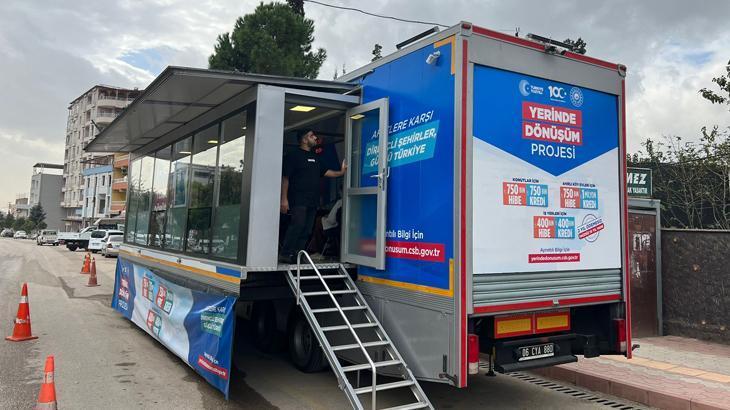 ‘Yerinde Dönüşüm’ projesi gezici tırlarla vatandaşa anlatılıyor