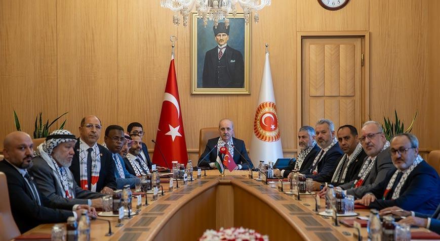 Meclis Başkanı Kurtulmuş, Yemen Milletvekili Al Ahmar’ı kabul etti