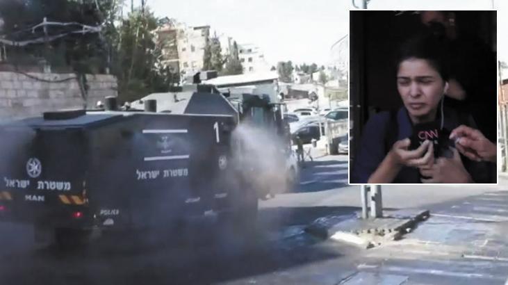 Canlı yayında İsrail şiddeti! TOMA ve gaz bombalarıyla saldırdılar