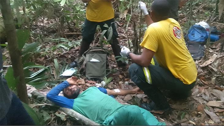 Ormanda mucize! Canavar ısırdı, zamana karşı yarışı kazandı