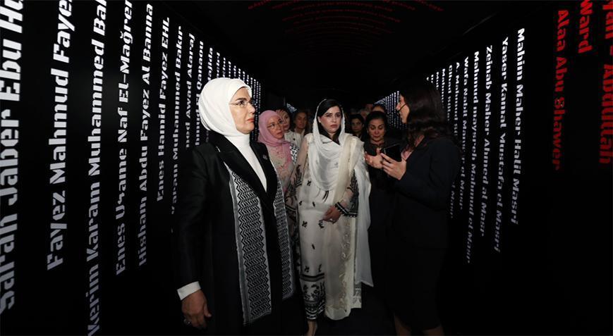 Emine Erdoğan: Şehit olan Filistinli kardeşlerimizin hakikat mücadelesini daima hatırlayacağız