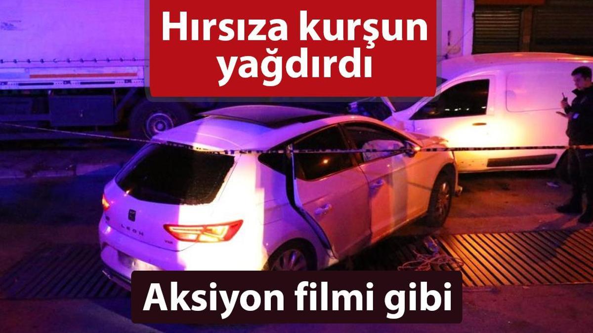 Aksiyon filmlerini aratmayan cinayet! Hırsıza kurşun yağdırdı