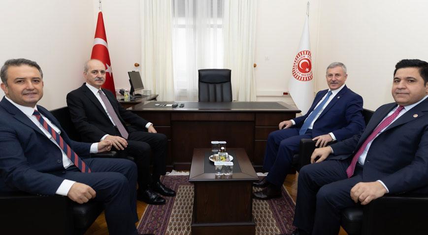 TBMM Başkanı Kurtulmuş’tan, Saadet Partisi’ne ziyaret