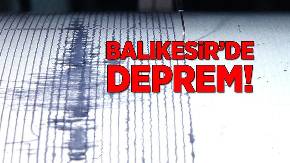Balıkesir’de 3.4 büyüklüğünde deprem