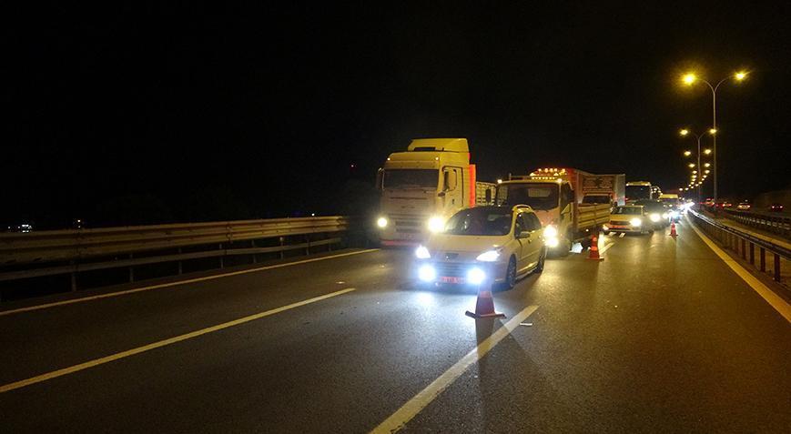 TEM’de kaza! Kilometrelerce kuyruk oluştu