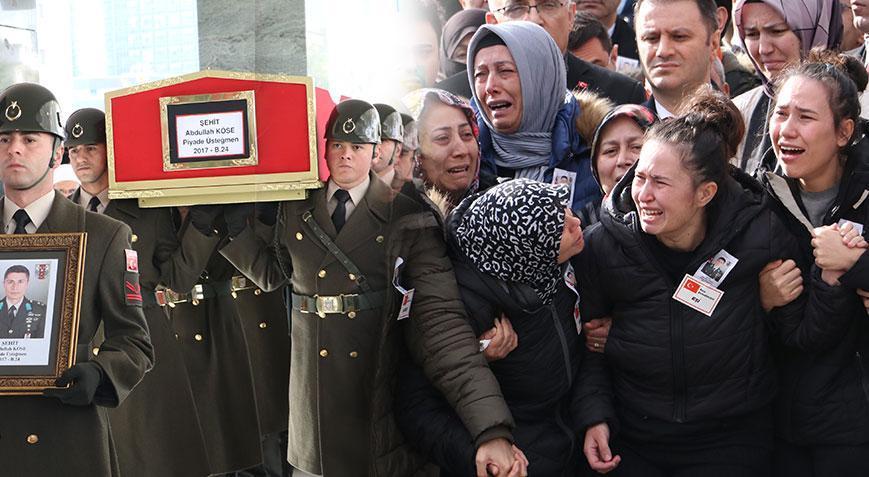 Şehit Üsteğmen Abdullah Köse’ye veda