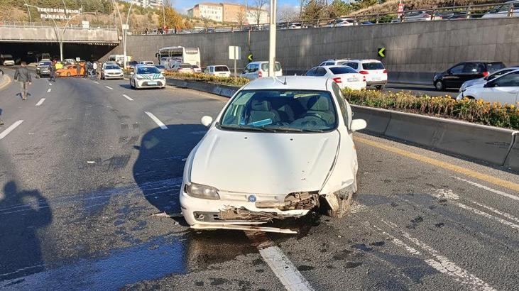 Ankara’da zincirleme kaza! 14 araç karıştı, 7 yaralı var