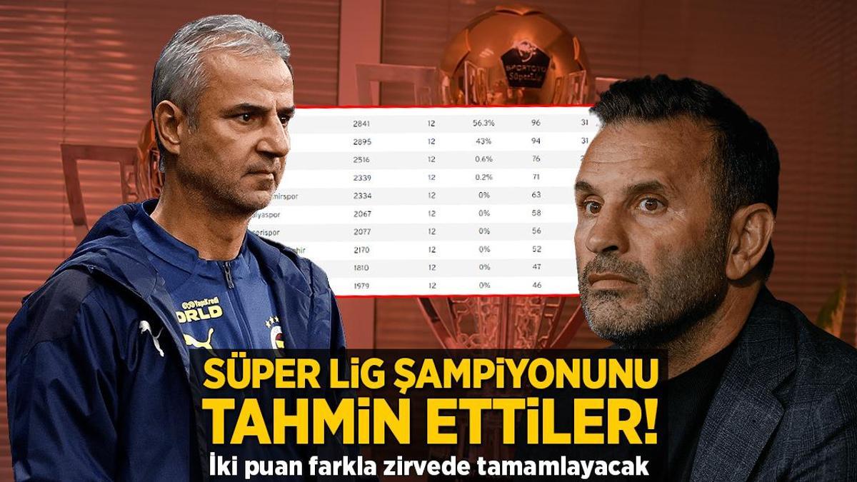 Süper Lig şampiyonunu tahmin ettiler! İki puan farkla zirvede