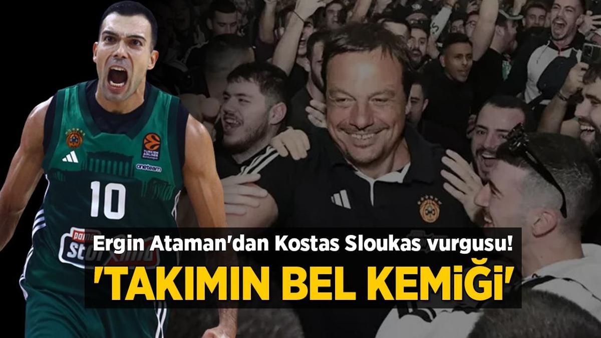 Panathinaikos’ta Ergin Ataman’dan Kostas Sloukas vurgusu! ‘Takımın bel kemiği’